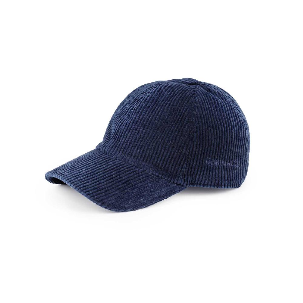 Rubinacci Cappello baseball in velluto a coste blu Saldi Di Fabbrica