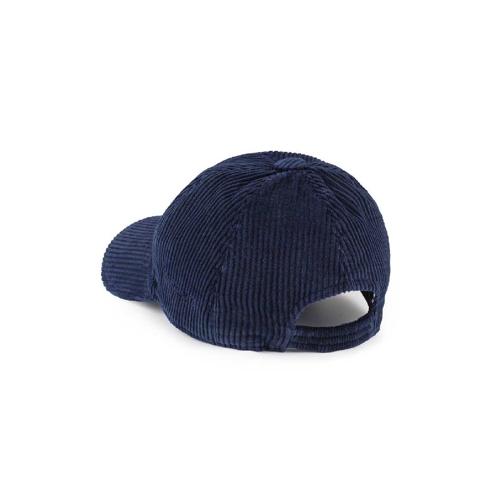 Rubinacci Cappello baseball in velluto a coste blu Saldi Di Fabbrica