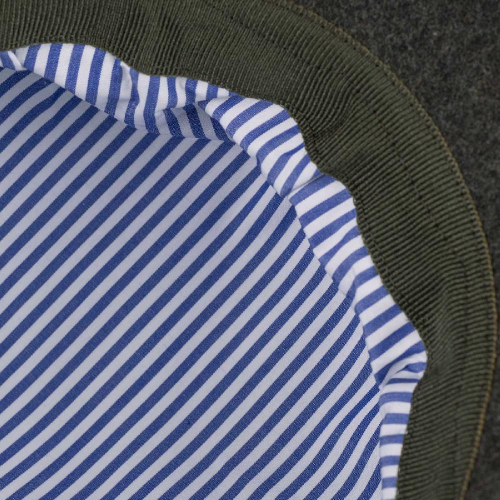 Rubinacci Coppola in lana verde militare Negozio