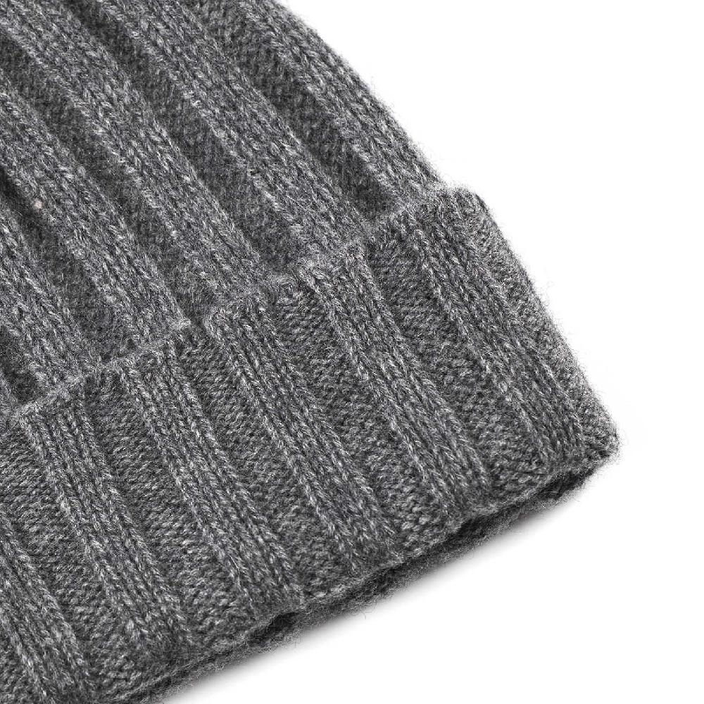 Rubinacci Cappello in cashmere grigio Moda