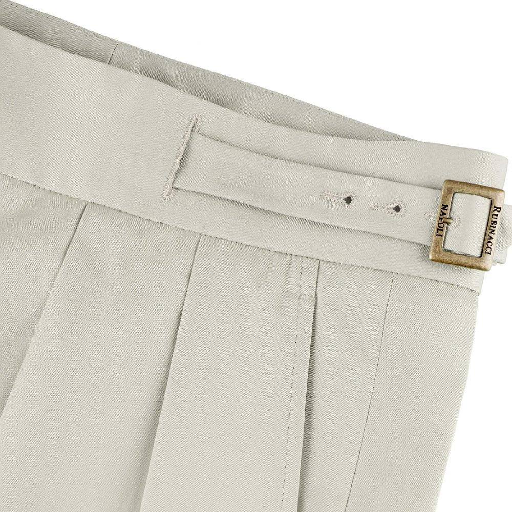 Rubinacci Vintage archive pantalone Manny in cotone ghiaccio Soddisfazione Garantita
