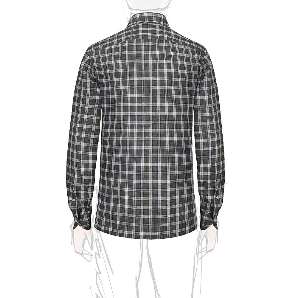 Rubinacci Vintage archive camicia in lino verde e bianco Shopping Online
