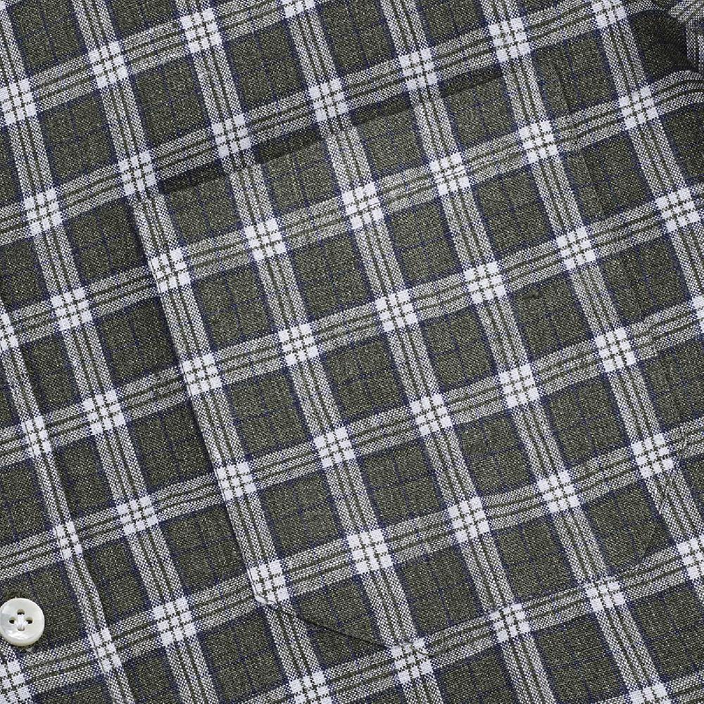 Rubinacci Vintage archive camicia in lino verde e bianco Shopping Online