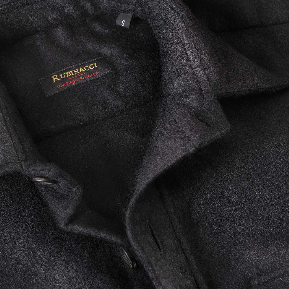 Rubinacci Vintage archive sahariana in baby alpaca nero Convenienza