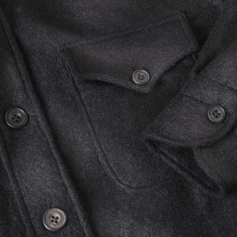 Rubinacci Vintage archive sahariana in baby alpaca nero Convenienza