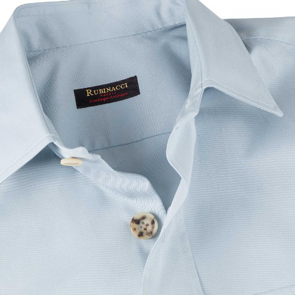 Rubinacci Vintage archive sahariana in cotone celeste Offerta