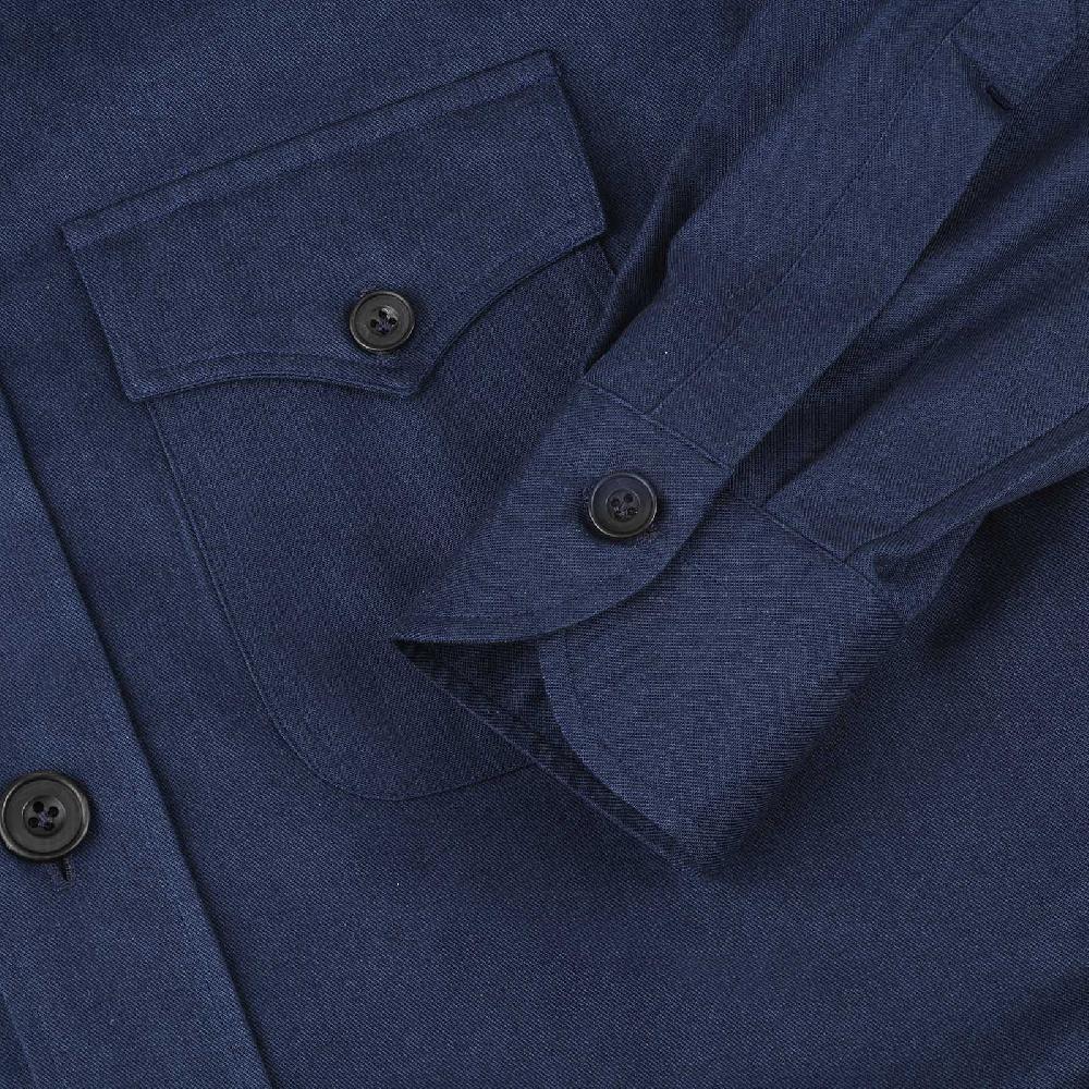 Rubinacci Vintage archive sahariana in cotone blu denim Online