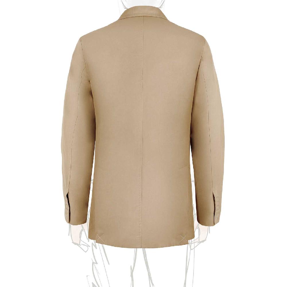 Rubinacci Serie Limitata giacca in cotone e lino biscotto Hotsell