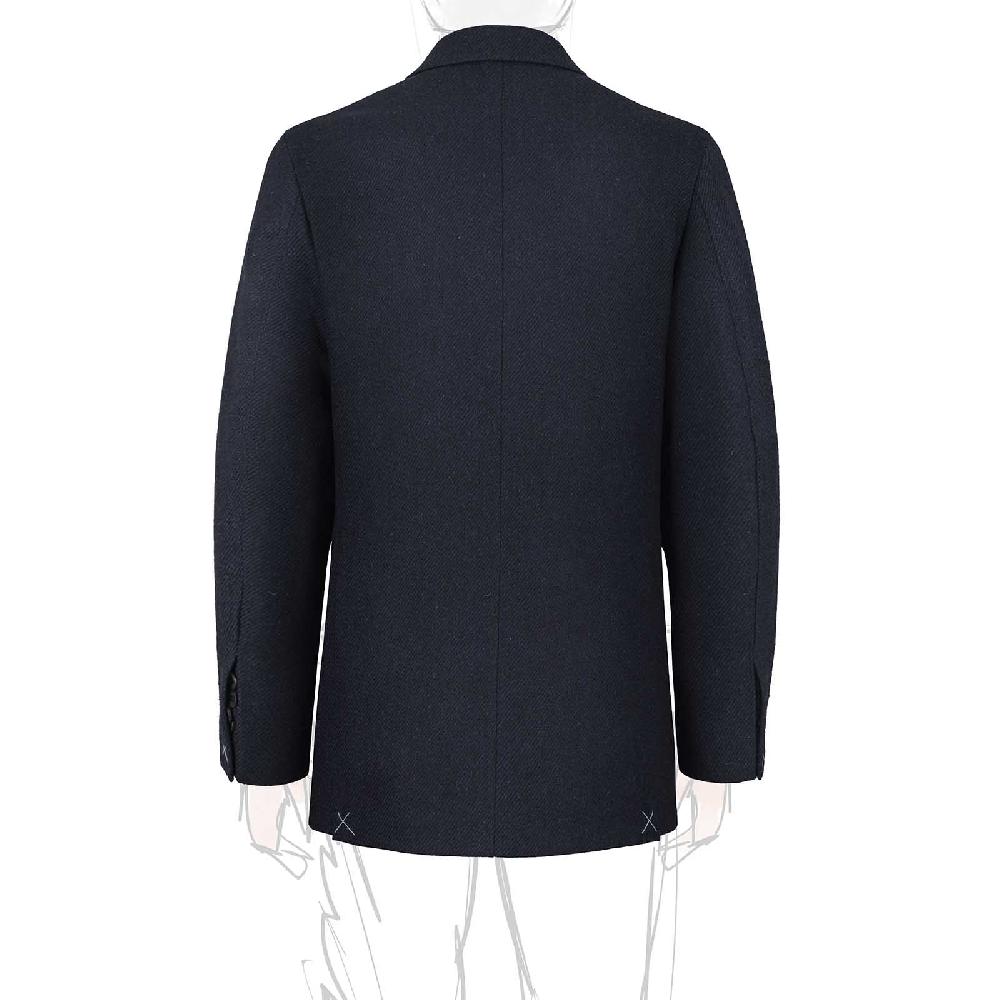 Rubinacci Vintage archive giacca in lana blu Vendita Calda