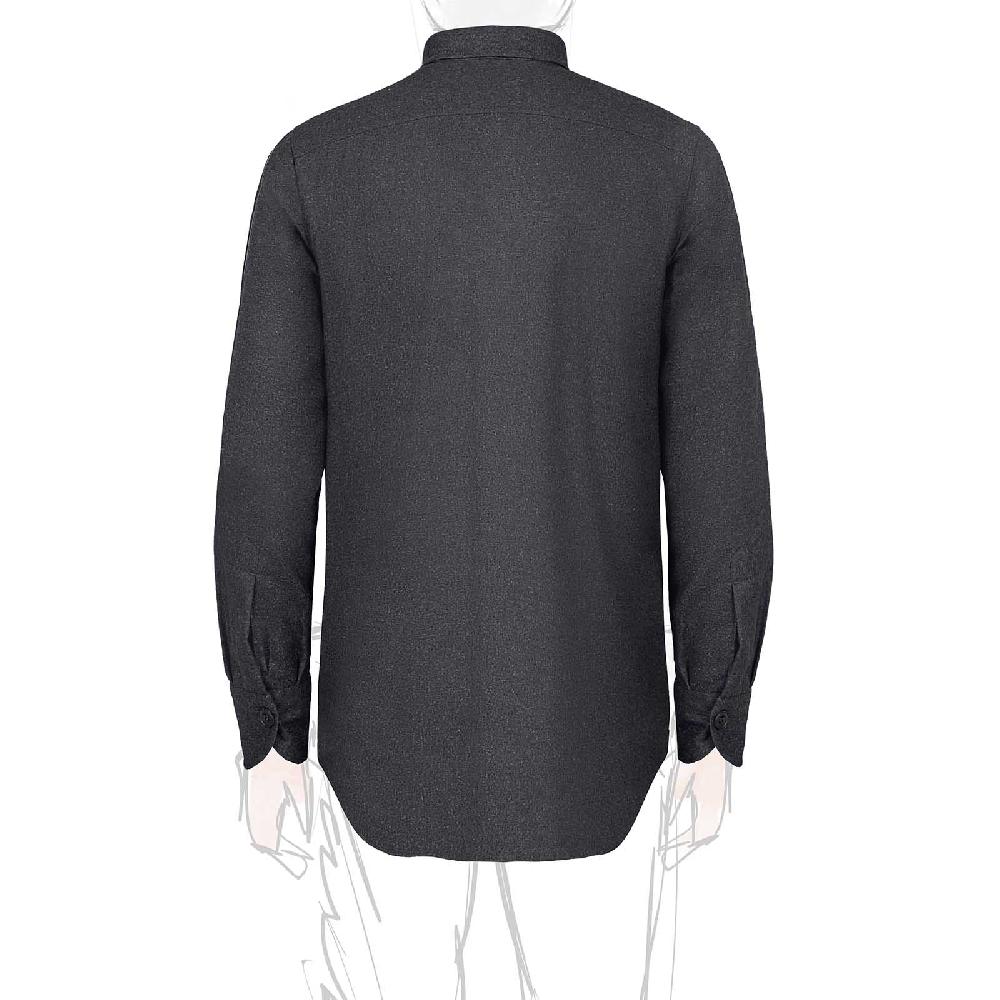 Rubinacci Overshirt in lana grigio Italy