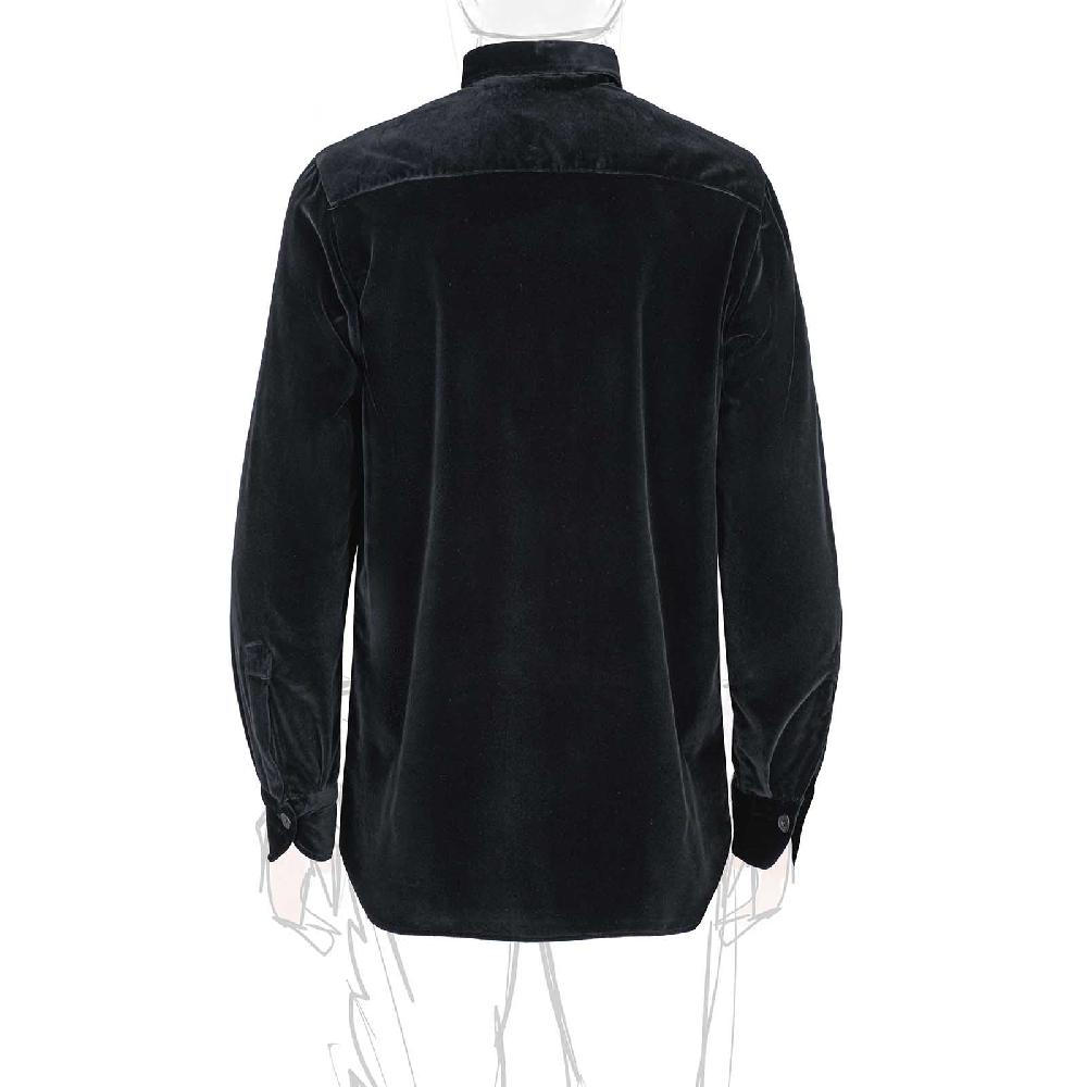 Rubinacci Overshirt in velluto nero Nuovo