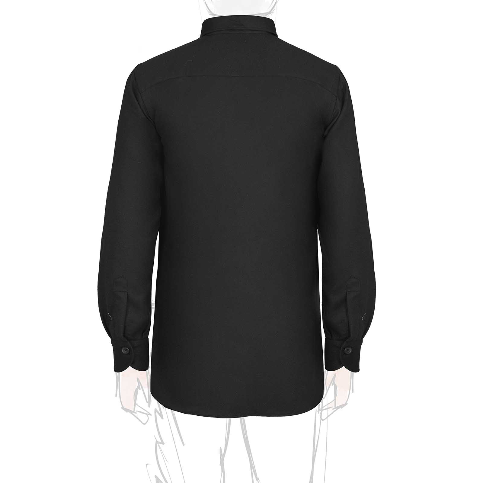 Rubinacci Overshirt in lana nero Qualità