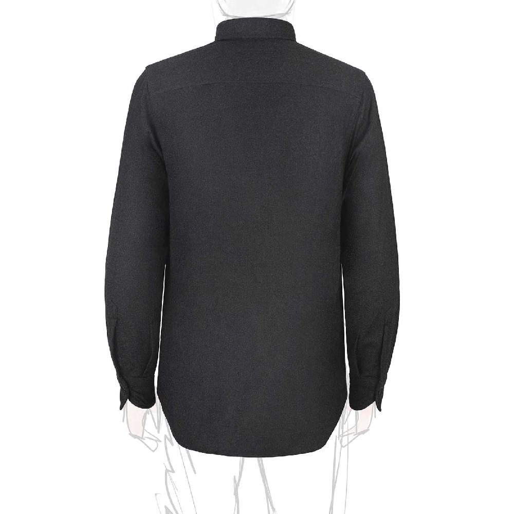 Rubinacci Overshirt in lana e seta grigia Spedizione Gratuita