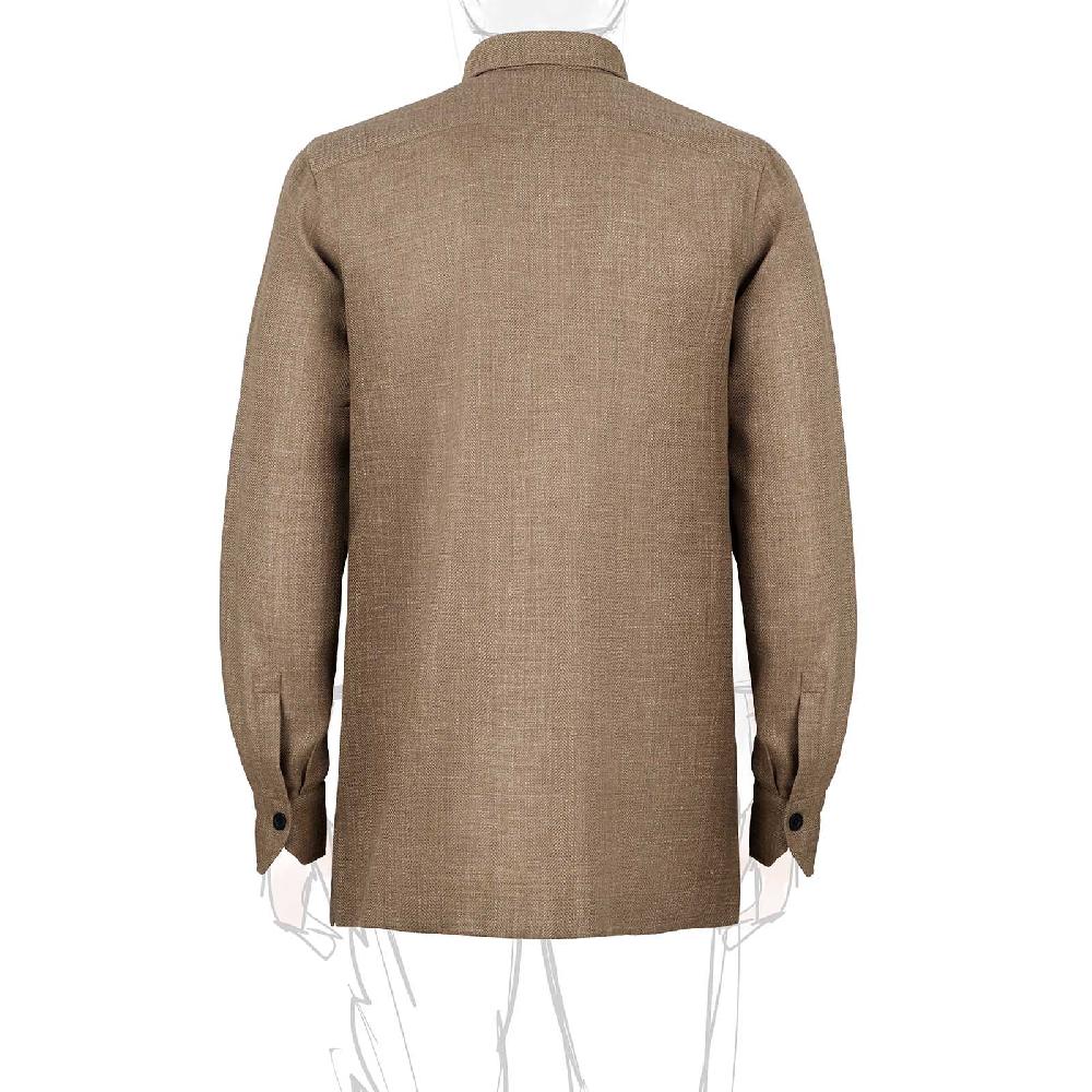 Rubinacci Sahariana in lana e seta nocciola Shopping Online