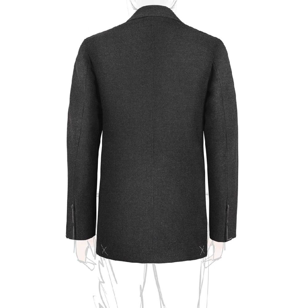 Rubinacci Giacca in flanella grigia Outlet