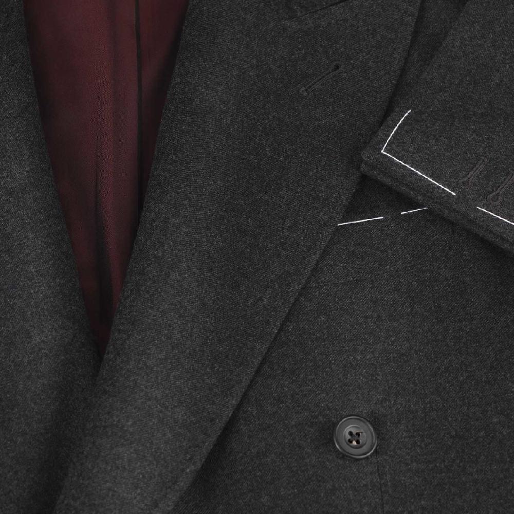 Rubinacci Giacca in flanella grigia Outlet