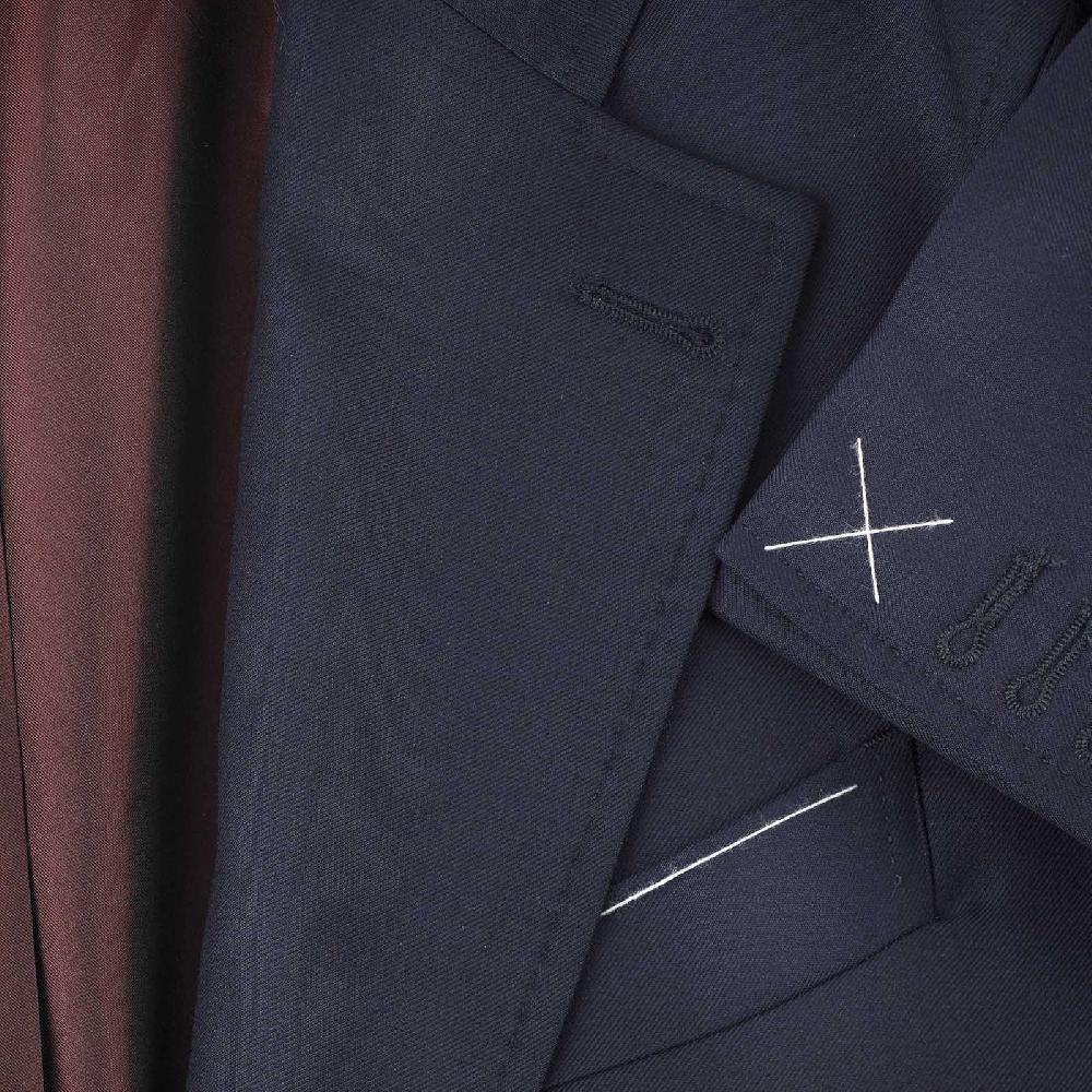 Rubinacci Giacca in Lana “Green Certified” blu Offerte