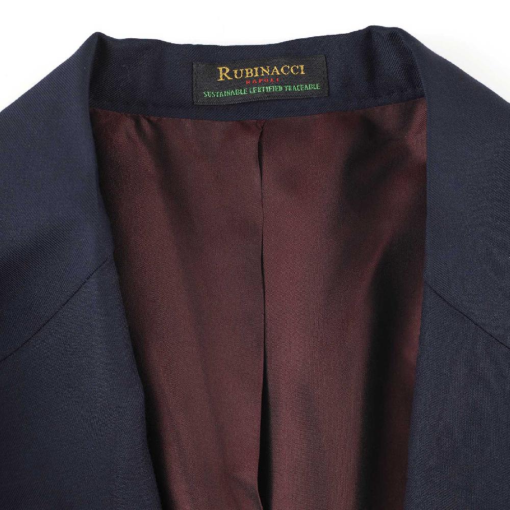 Rubinacci Giacca in Lana “Green Certified” blu Offerte