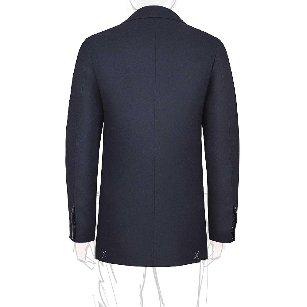 Rubinacci Giacca in flanella blu Italy