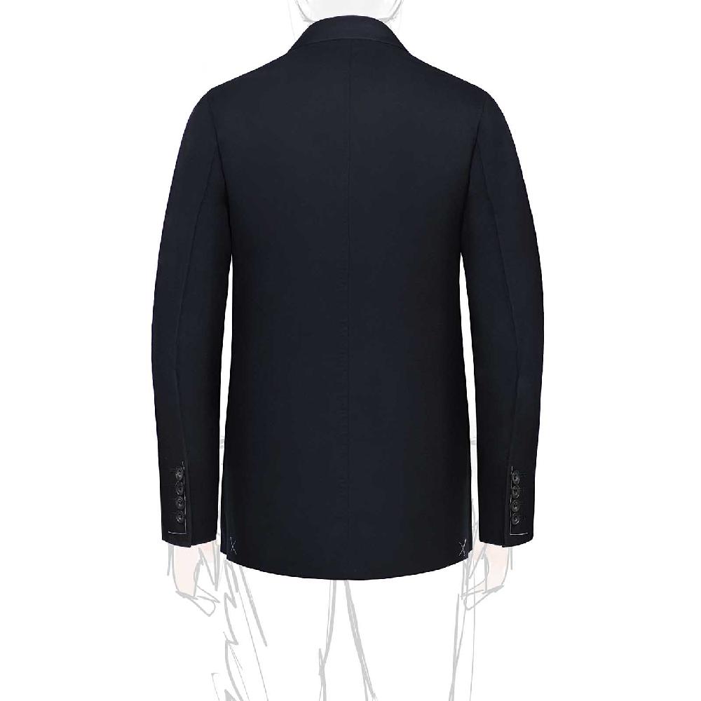 Rubinacci Giacca in cashmere blu In Linea
