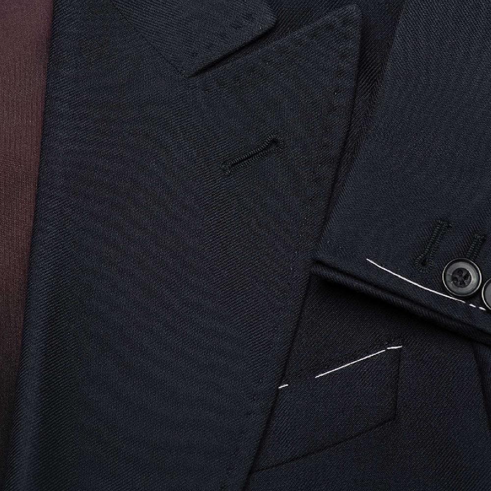 Rubinacci Giacca in cashmere blu In Linea