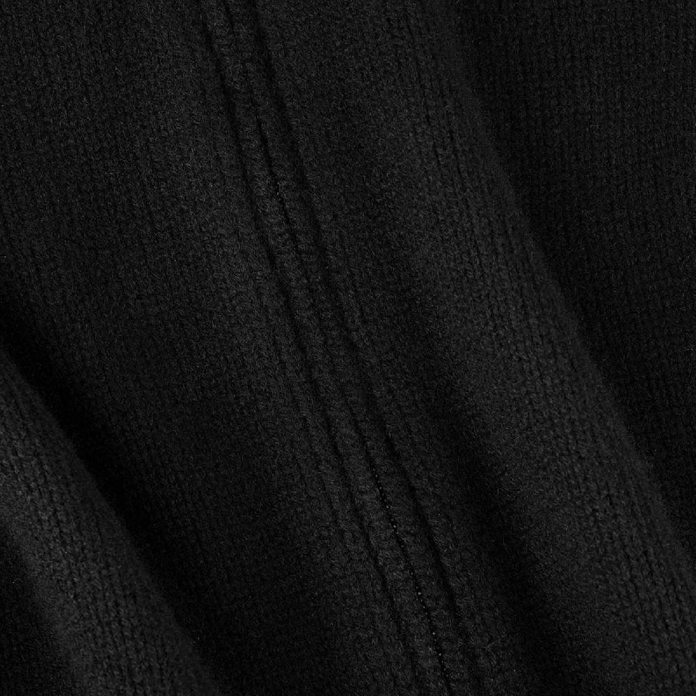 Rubinacci Pull zip in cashmere nero Pezzi Unici
