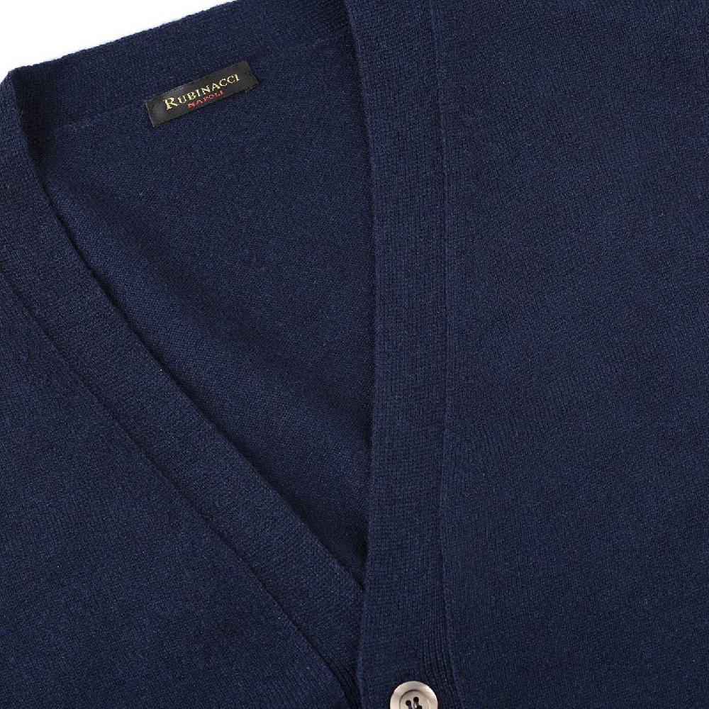 Rubinacci Gilet in cashmere blu Shopping Online