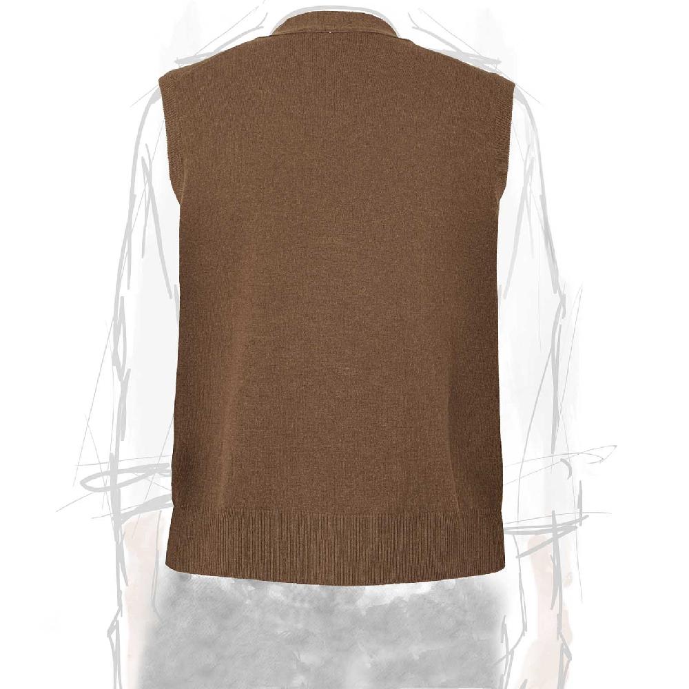 Rubinacci Gilet in cashmere nocciola Affare Del Giorno