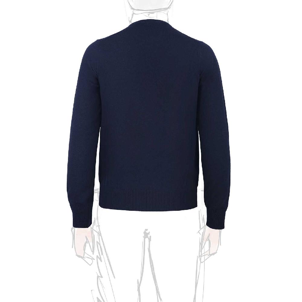 Rubinacci Girocollo in cashmere blu Prezzo Ridotto
