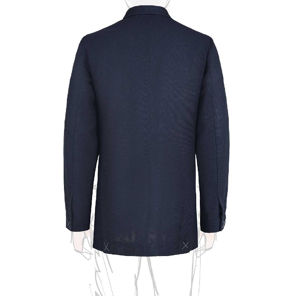 Rubinacci Giacca in saglia di lana blu Offerta