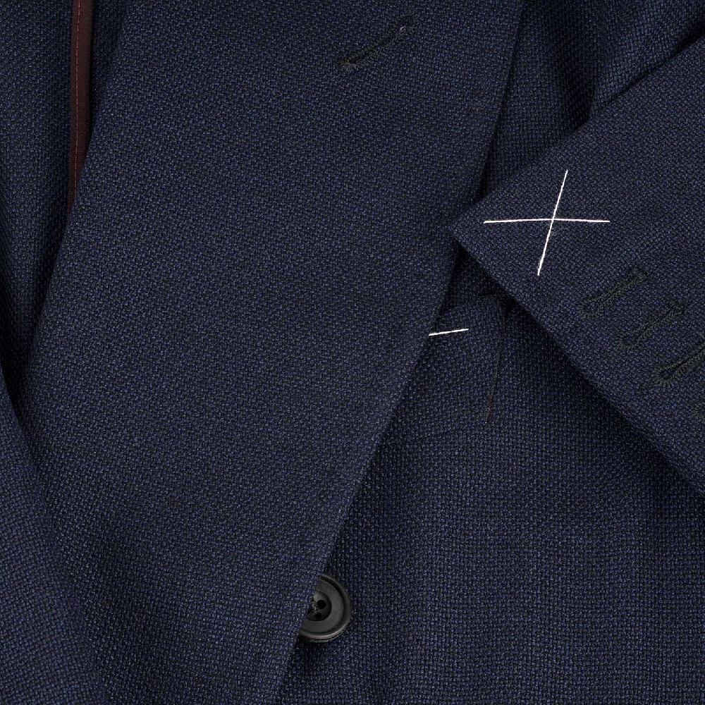 Rubinacci Giacca in saglia di lana blu Offerta