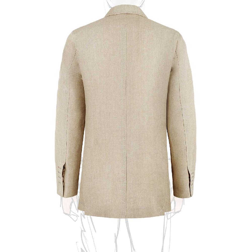 Rubinacci Giacca in lino beige Online