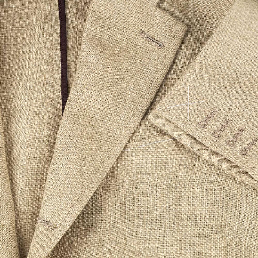 Rubinacci Giacca in lino beige Online