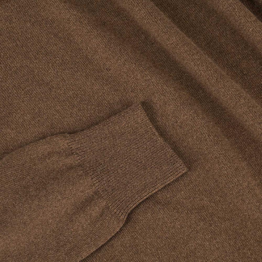 Rubinacci Girocollo in cashmere nocciola In Vendita