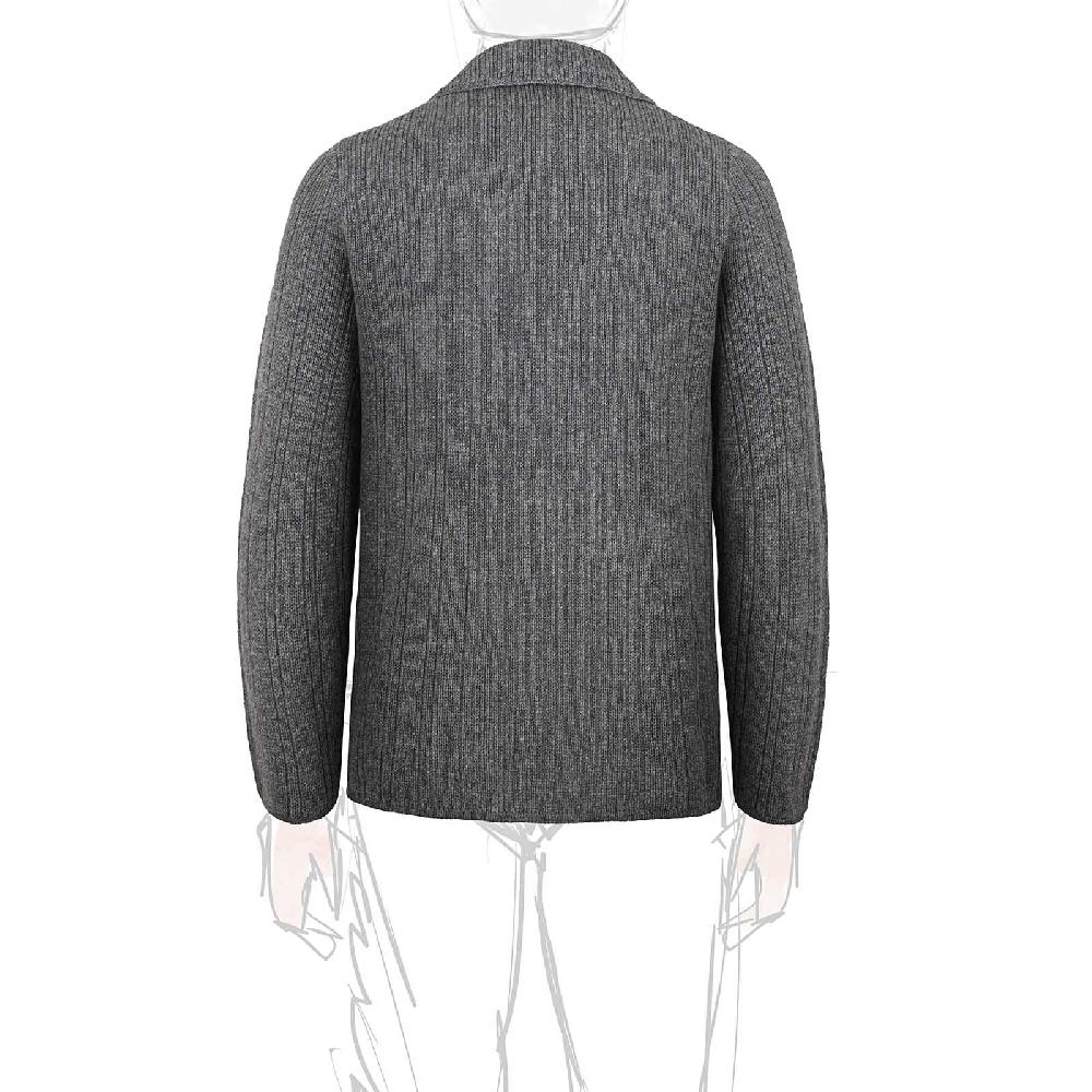 Rubinacci Cardigan doppio petto cashmere grigio Saldi
