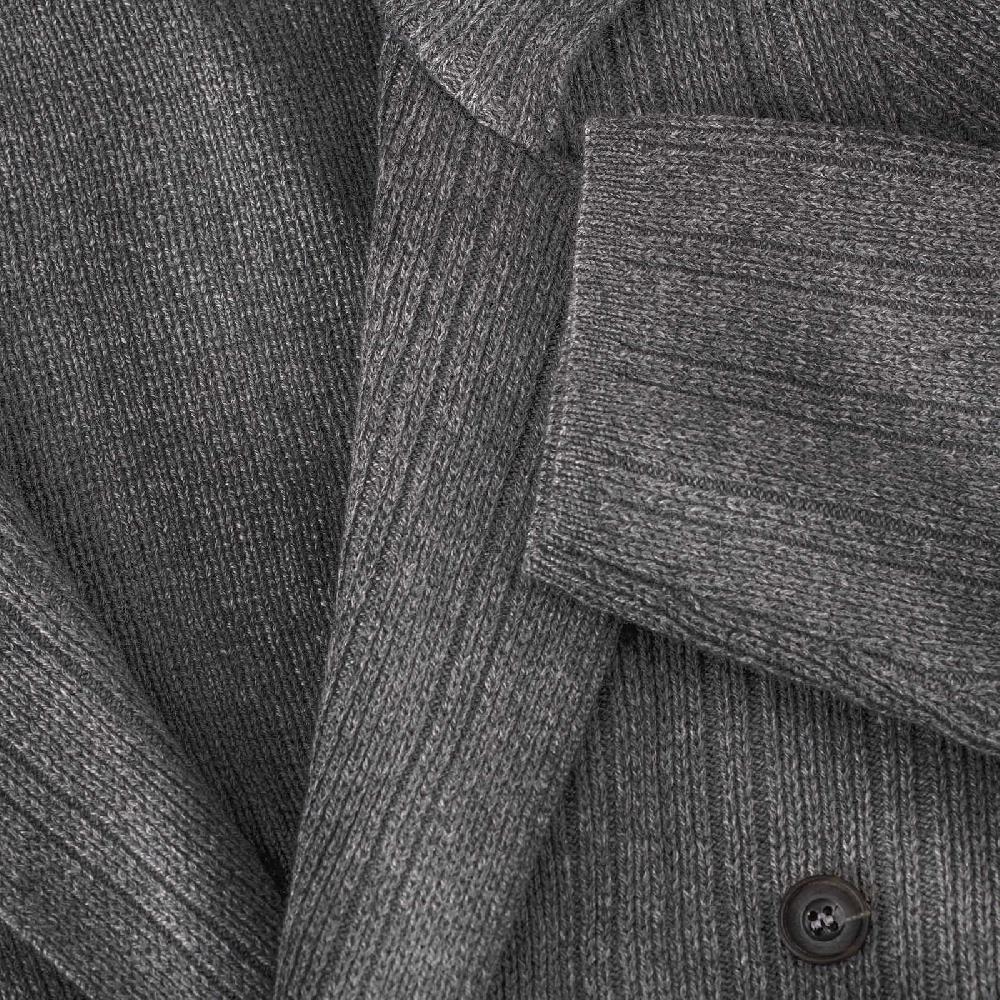 Rubinacci Cardigan doppio petto cashmere grigio Saldi