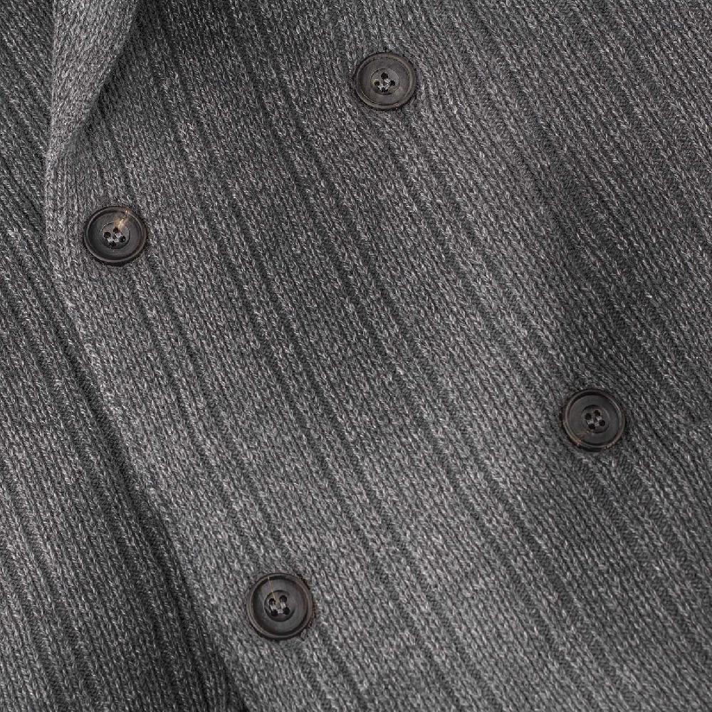 Rubinacci Cardigan doppio petto cashmere grigio Saldi