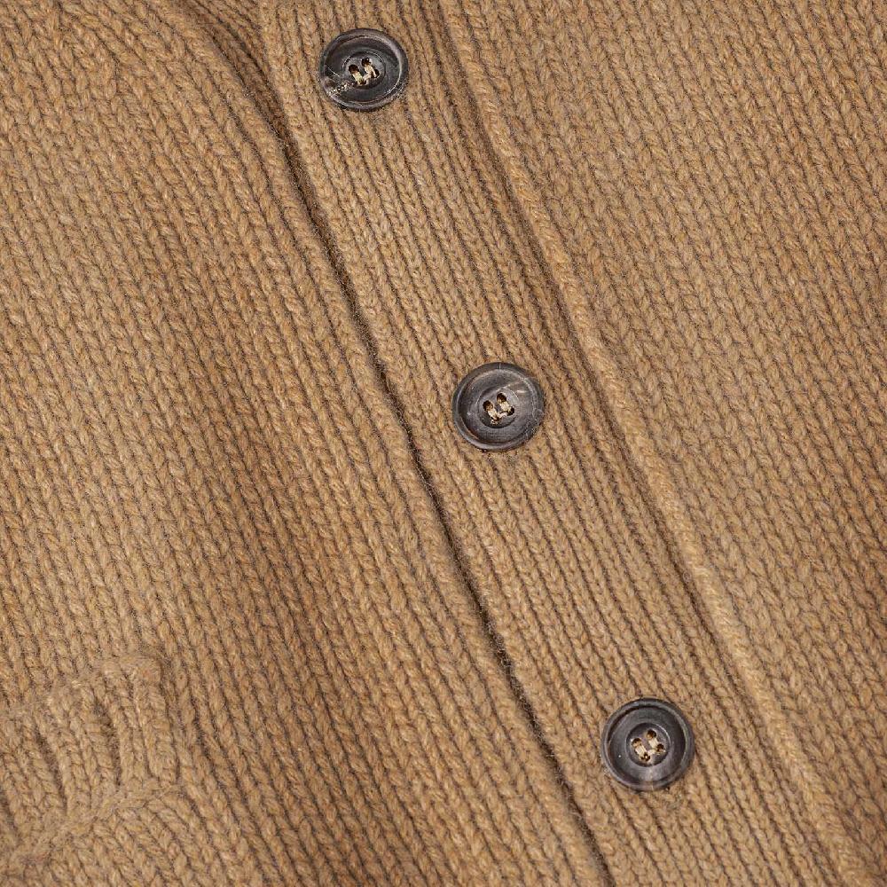 Rubinacci Cardigan cashmere rhum Offerte