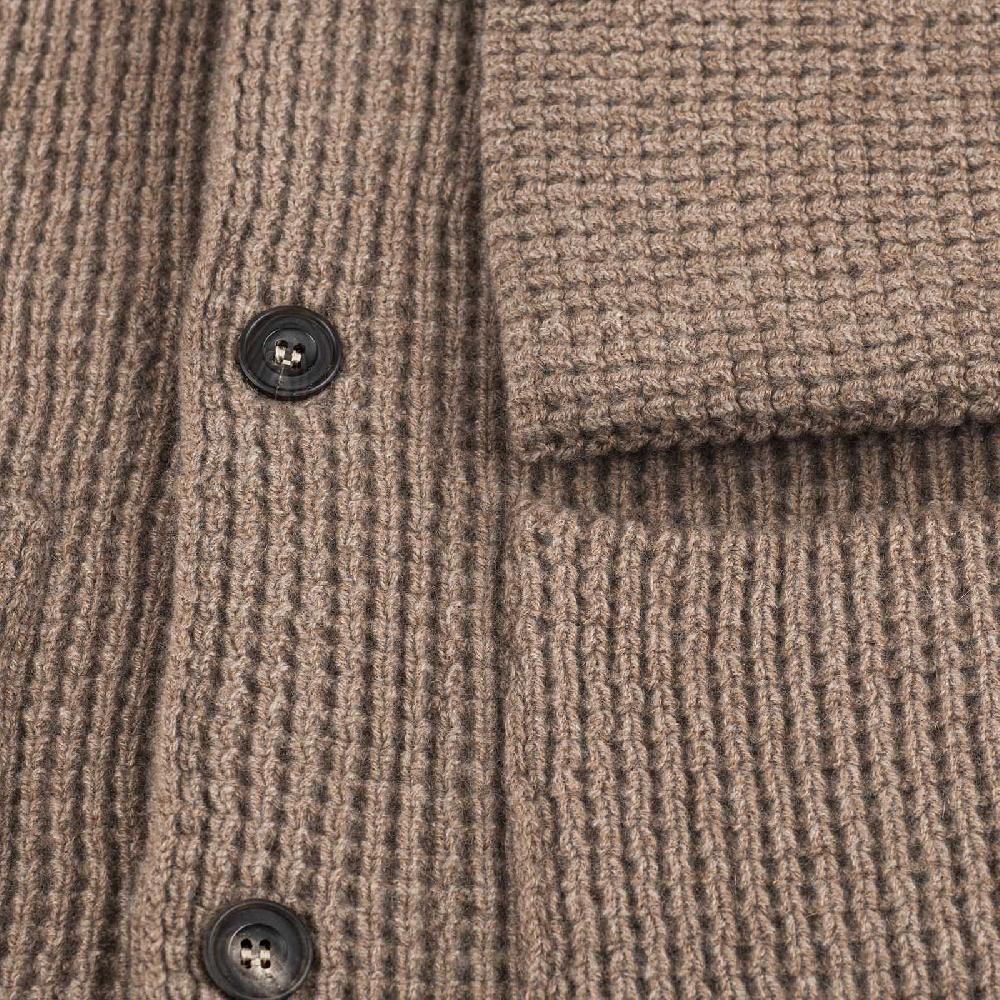 Rubinacci Cardigan cashmere nocciola Vendita Economica