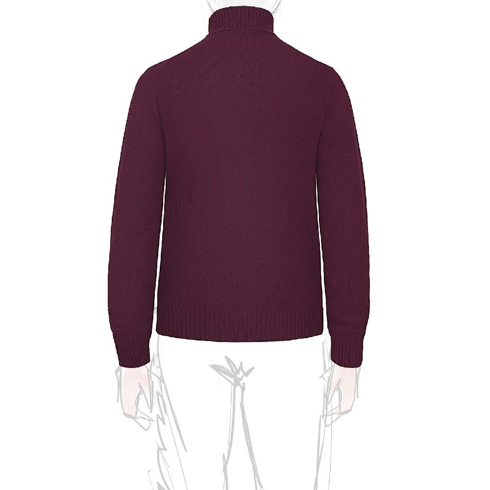 Rubinacci Collo alto in cashmere vino Vendite Flash