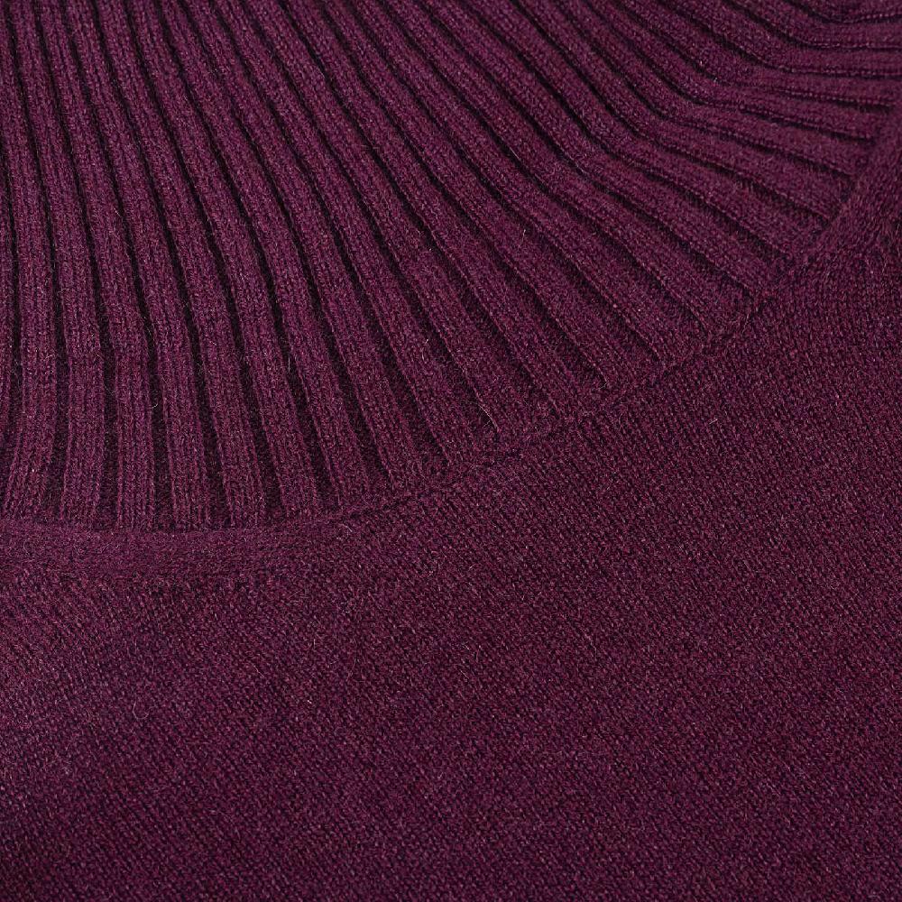 Rubinacci Collo alto in cashmere vino Vendite Flash