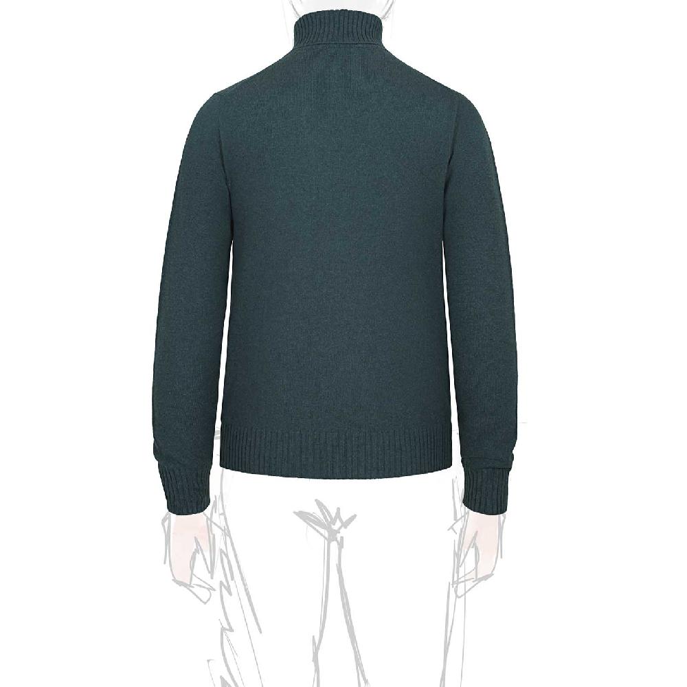 Rubinacci Collo alto in cashmere verde Negozio