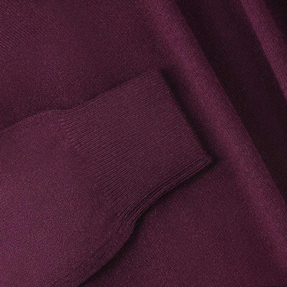 Rubinacci Girocollo in cashmere vino In Saldo