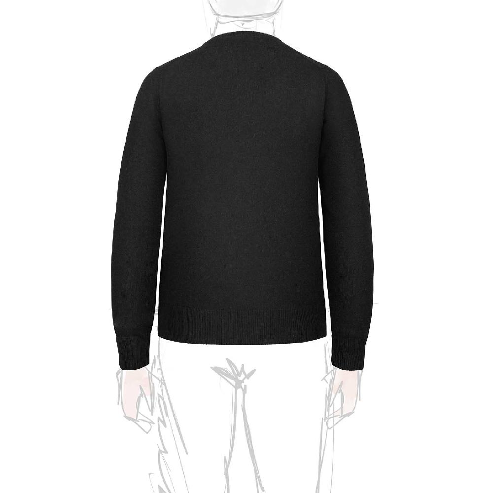 Rubinacci Girocollo in cashmere nero Nuova