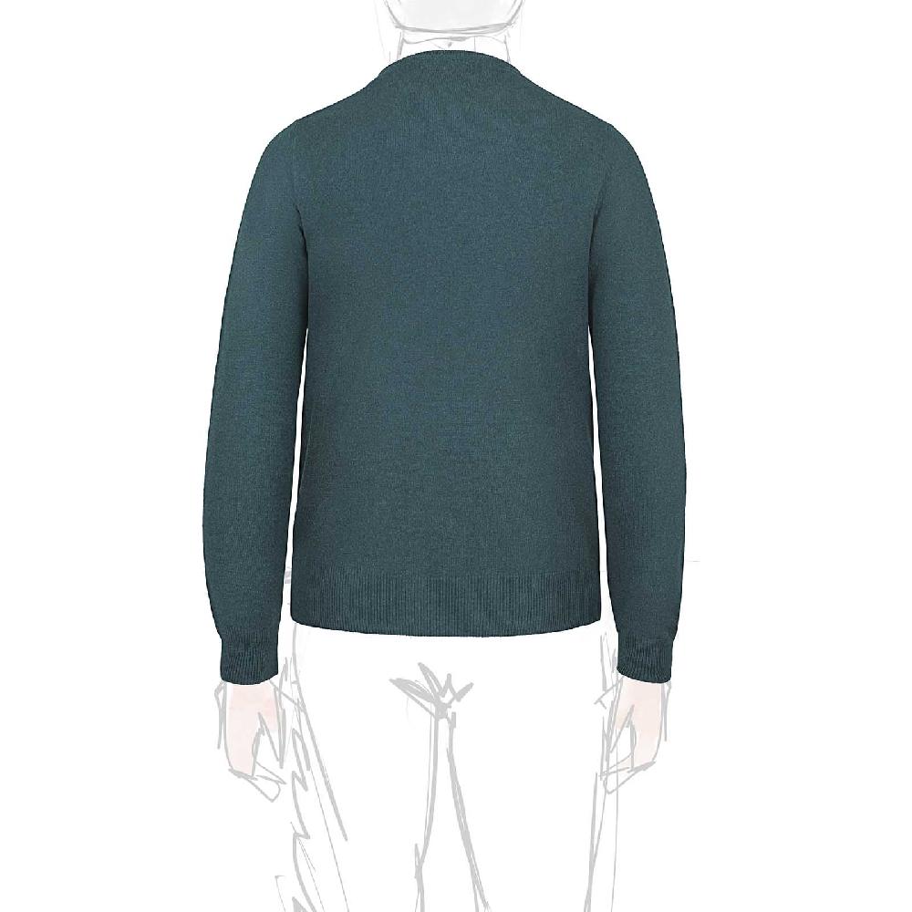 Rubinacci Girocollo in cashmere verde Moda