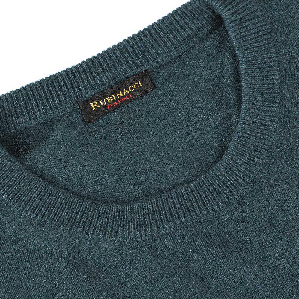 Rubinacci Girocollo in cashmere verde Moda