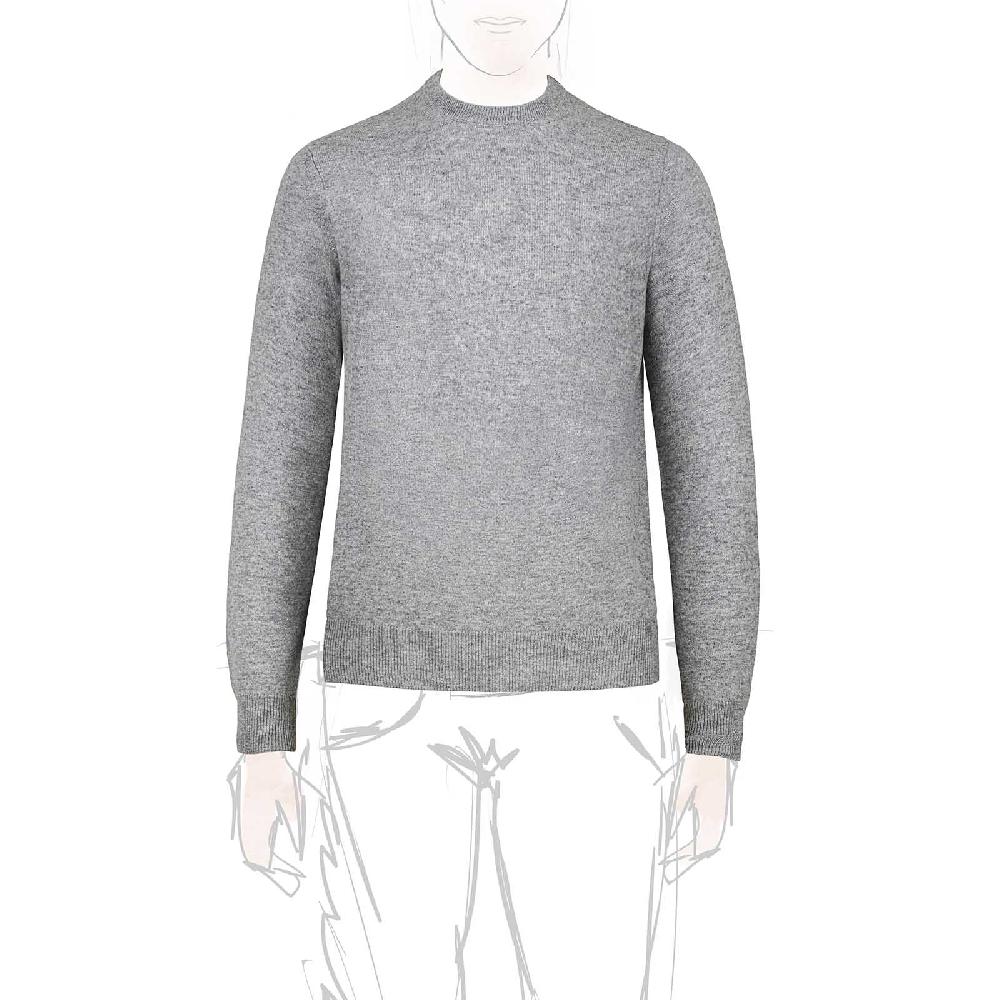 Rubinacci Girocollo in cashmere grigio