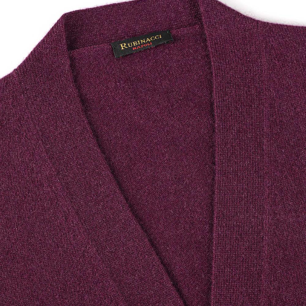 Rubinacci Gilet in cashmere vino Italy