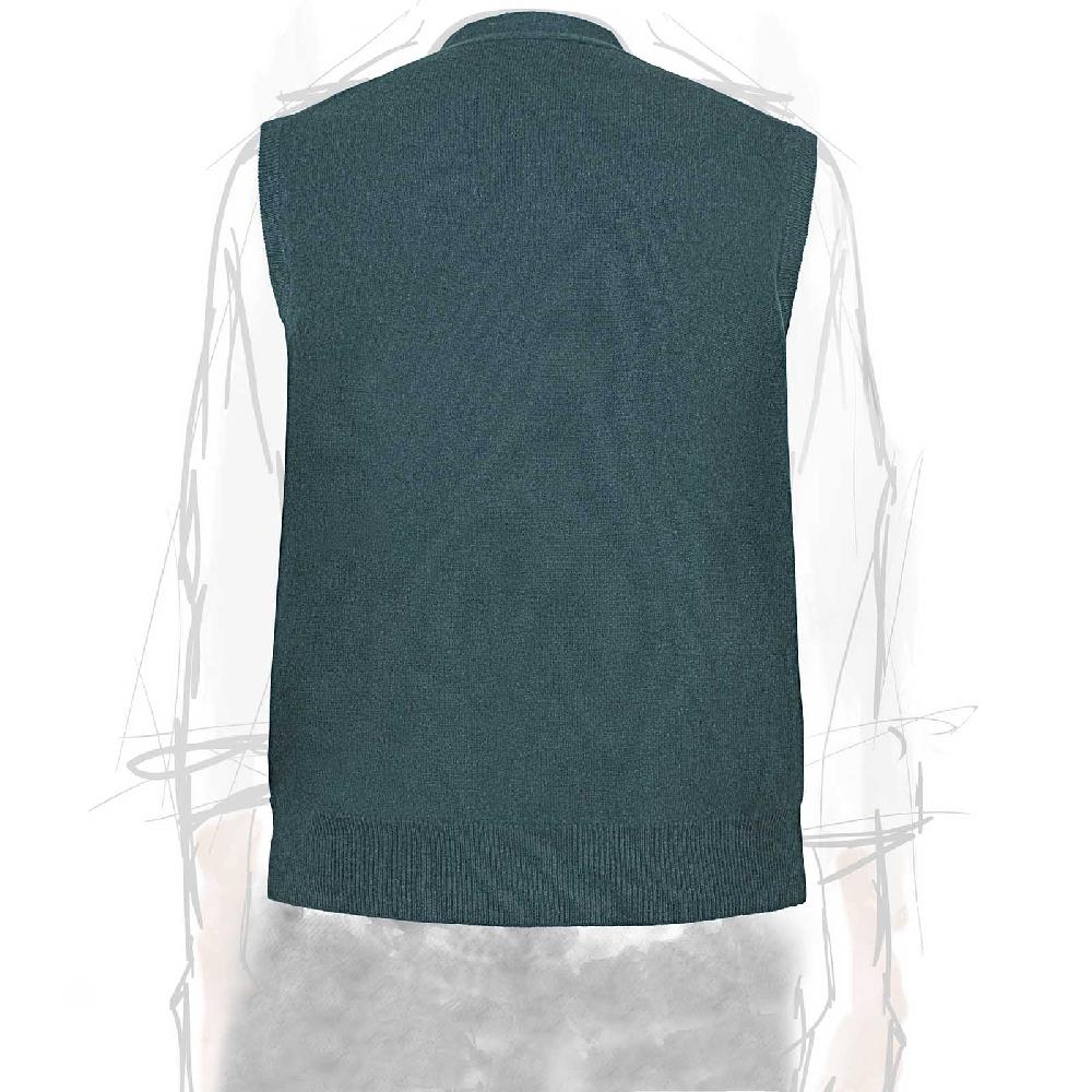Rubinacci Gilet in cashmere verde Italia