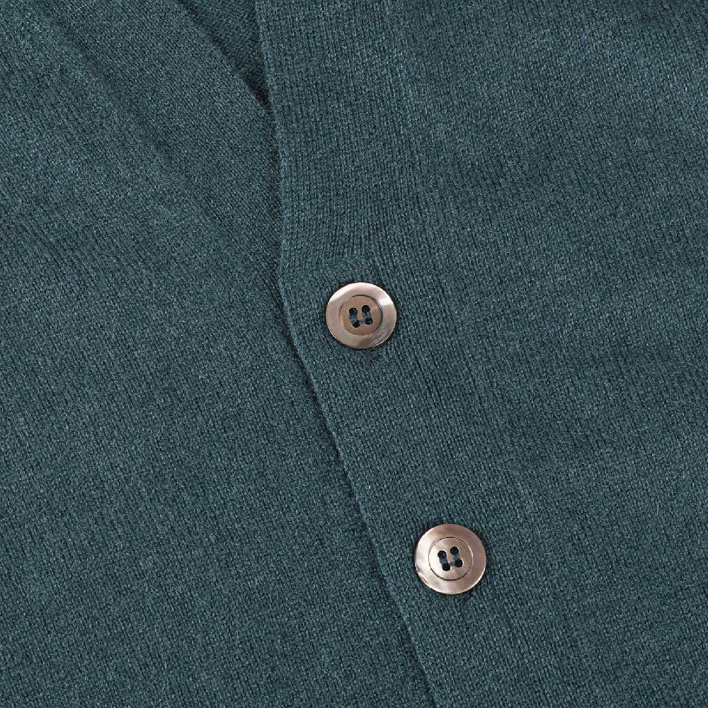 Rubinacci Gilet in cashmere verde Italia